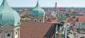 Blick auf die Dächer von Augsburg